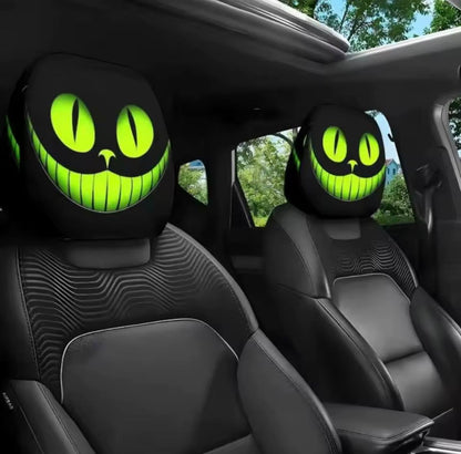 Scary Car Headrest Cover👁️