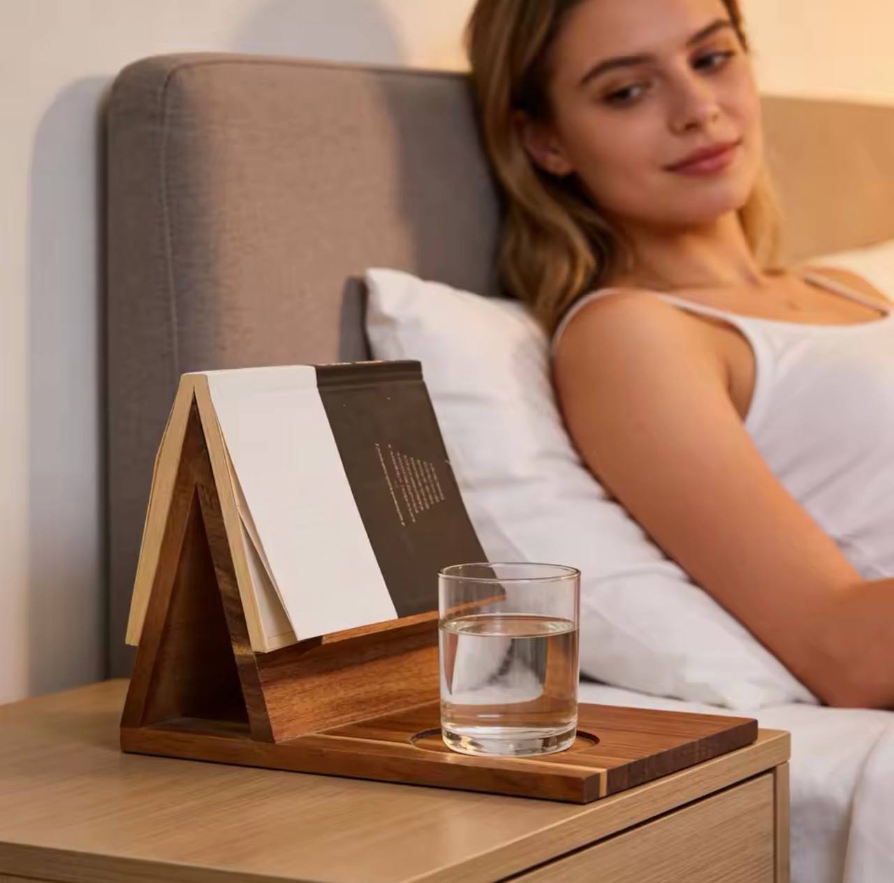 Wooden Book Stand